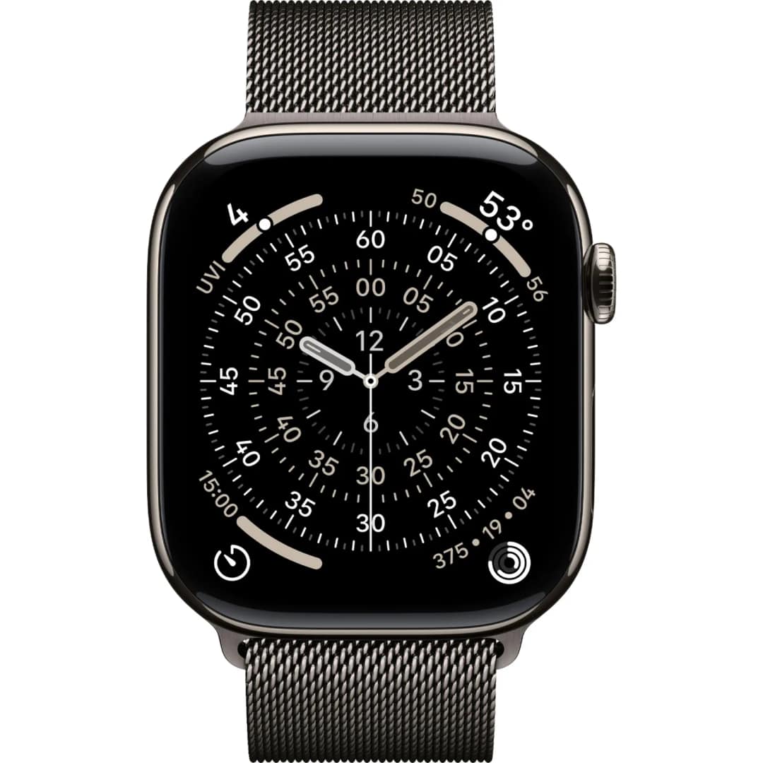 Смарт-часы Apple Watch Series 11 42mm Titanium Case with Slate Milanese Loop, Natural — фото 2