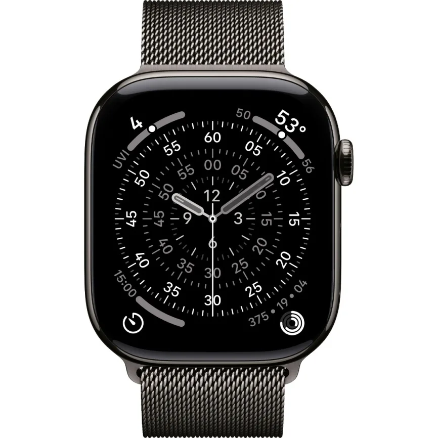 Смарт-часы Apple Watch Series 11 46mm Titanium Case with Milanese Loop M L, Slate — фото 2
