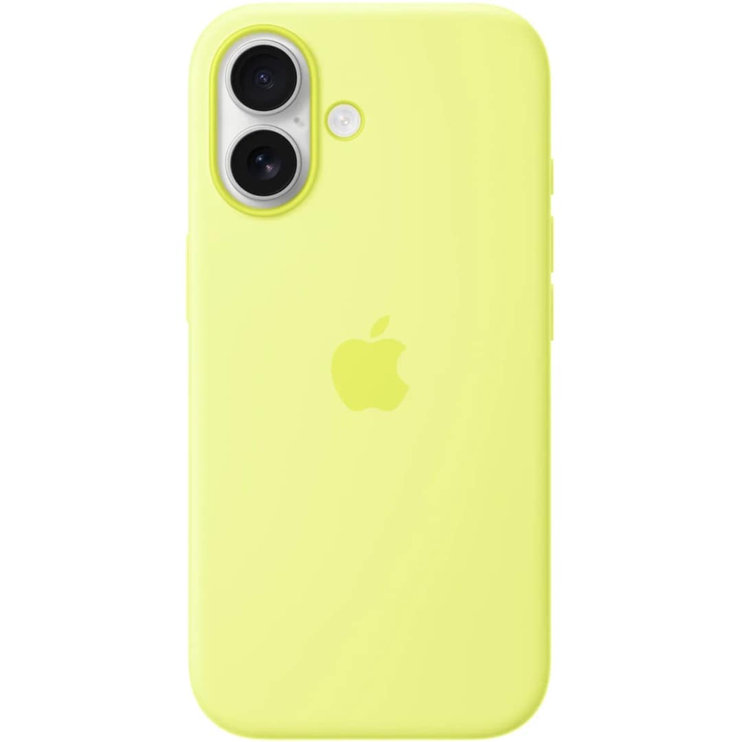 Чехол Apple Silicone Case with MagSafe для iPhone 17, Neon Yellow — фото 2