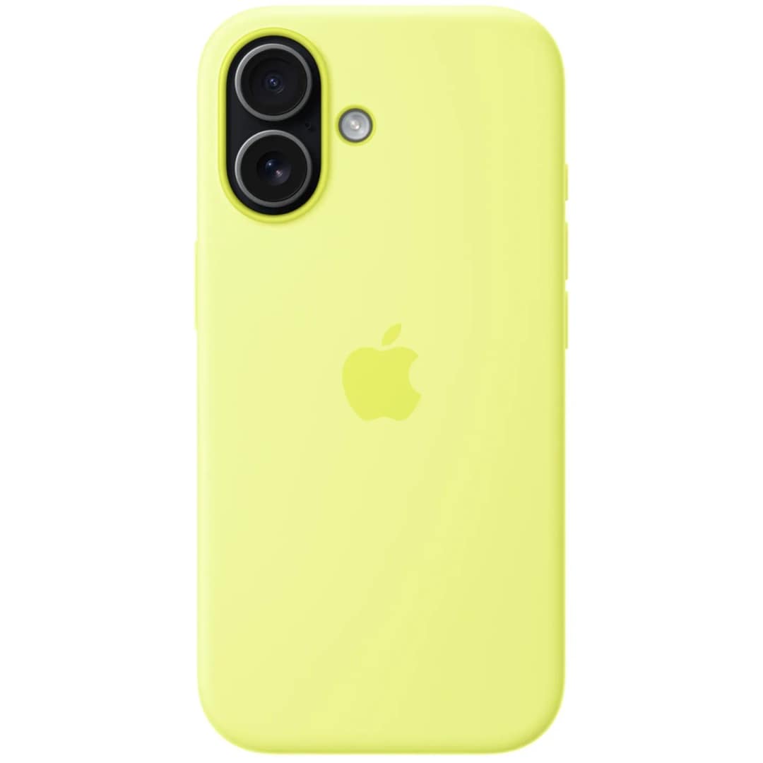 Чехол Apple Silicone Case with MagSafe для iPhone 17, Neon Yellow — фото 3