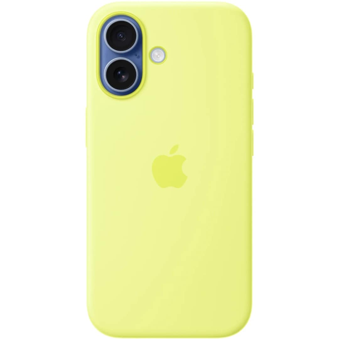 Чехол Apple Silicone Case with MagSafe для iPhone 17, Neon Yellow — фото 4