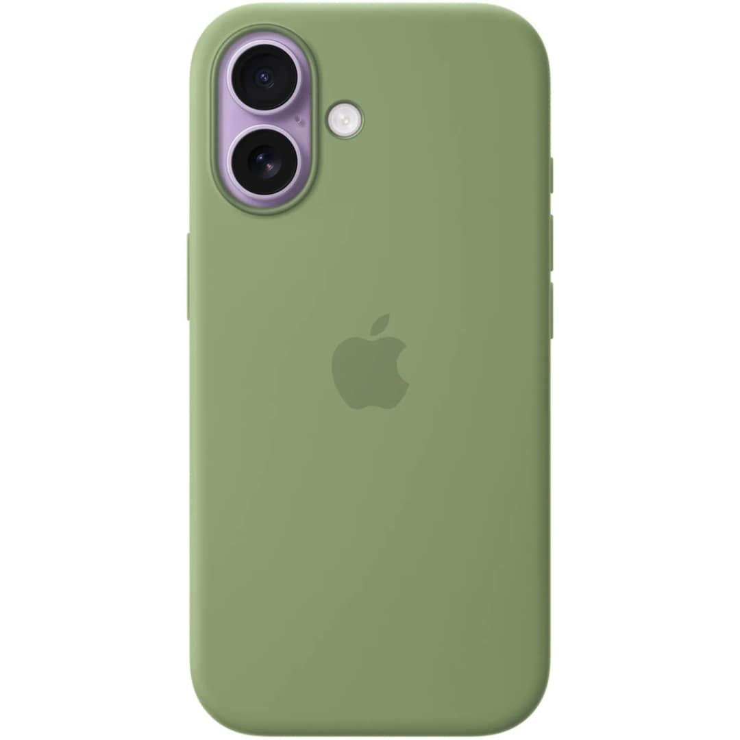 Чехол Apple Silicone Case with MagSafe для iPhone 17, Light Moss — фото 5