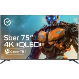 Телевизор Sber 75" QLED 4K UHD Салют ТВ — фото 1