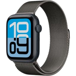 Смарт-часы Apple Watch SE 44mm Aluminum Case with Slate Milanese Loop, Midnight — фото 1