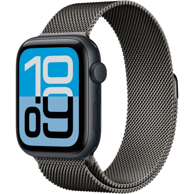 Смарт-часы Apple Watch SE 44mm Aluminum Case with Slate Milanese Loop, Midnight