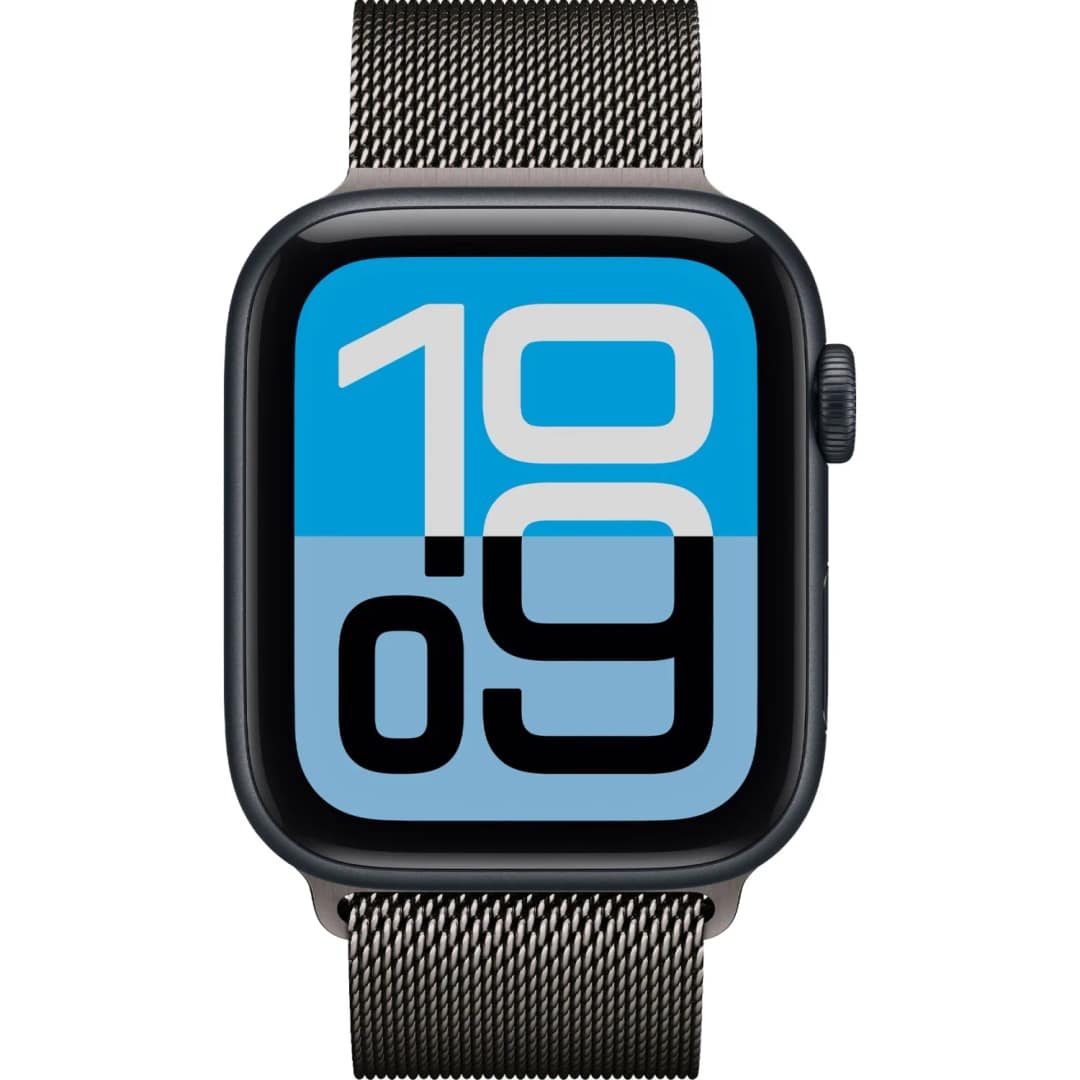 Смарт-часы Apple Watch SE 44mm Aluminum Case with Slate Milanese Loop, Midnight — фото 3