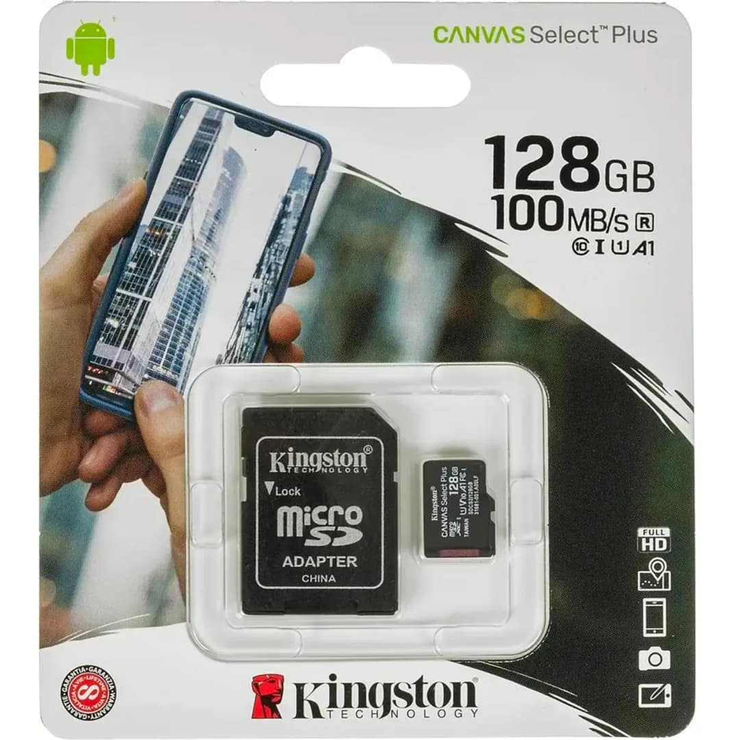 Карта памяти Kingston Canvas Select Plus MicroSDXC Class 10 UHS-I — фото 2