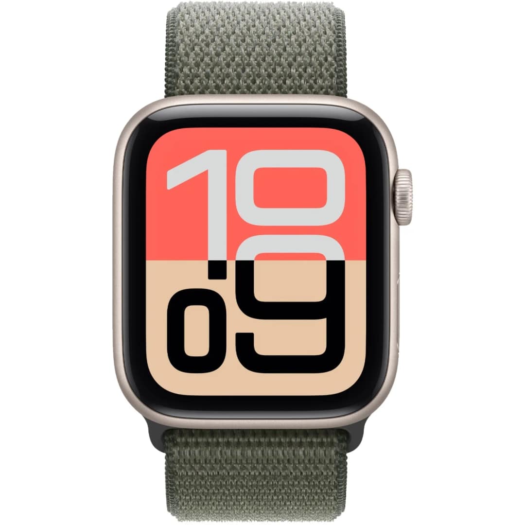 Смарт-часы Apple Watch SE 40mm Starlight Aluminum Case with Sport Loop, Forest — фото 3