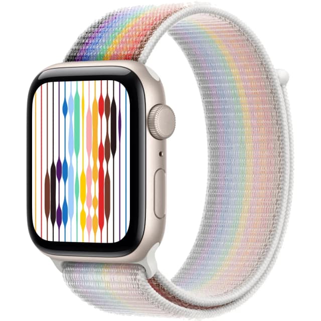 Смарт-часы Apple Watch SE 40mm Starlight Aluminum Case with Sport Loop, Pride Edition