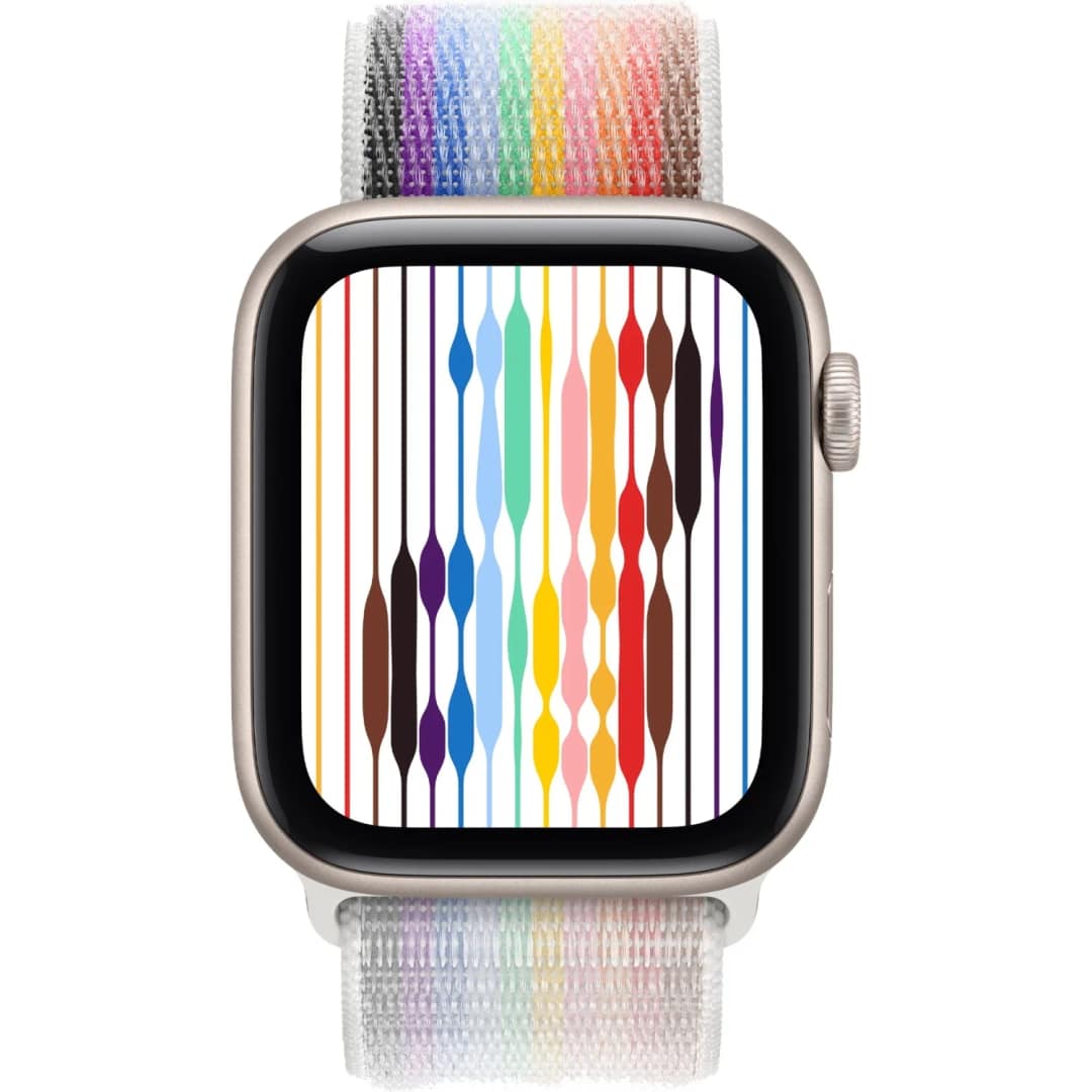 Смарт-часы Apple Watch SE 40mm Starlight Aluminum Case with Sport Loop, Pride Edition — фото 3