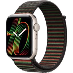 Смарт-часы Apple Watch SE 40mm Starlight Aluminum Case with Sport Loop - Unity Rhythm, Black Unity — фото 1