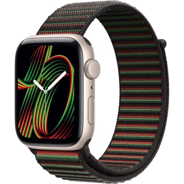 Смарт-часы Apple Watch SE 40mm Starlight Aluminum Case with Sport Loop - Unity Rhythm, Black Unity