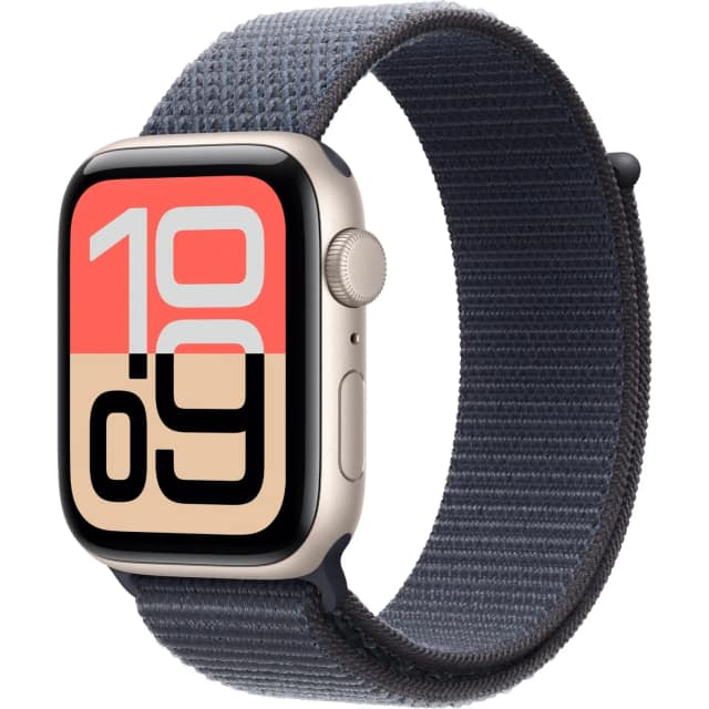 Смарт-часы Apple Watch SE 40mm Starlight Aluminum Case with Sport Loop, Anchor Blue