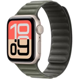Смарт-часы Apple Watch SE 44mm Aluminum Case with Sage Gray Magnetic Link S M, Starlight — фото 1