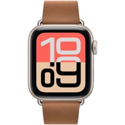 Смарт-часы Apple Watch SE 44mm Starlight Aluminum Case with Modern Buckle S, Caramel — фото 3