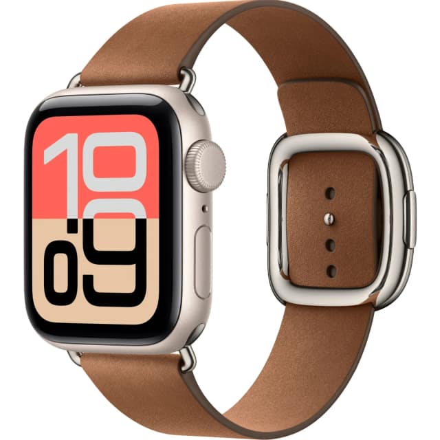 Смарт-часы Apple Watch SE 40mm Starlight Aluminum Case with Modern Buckle L, Caramel