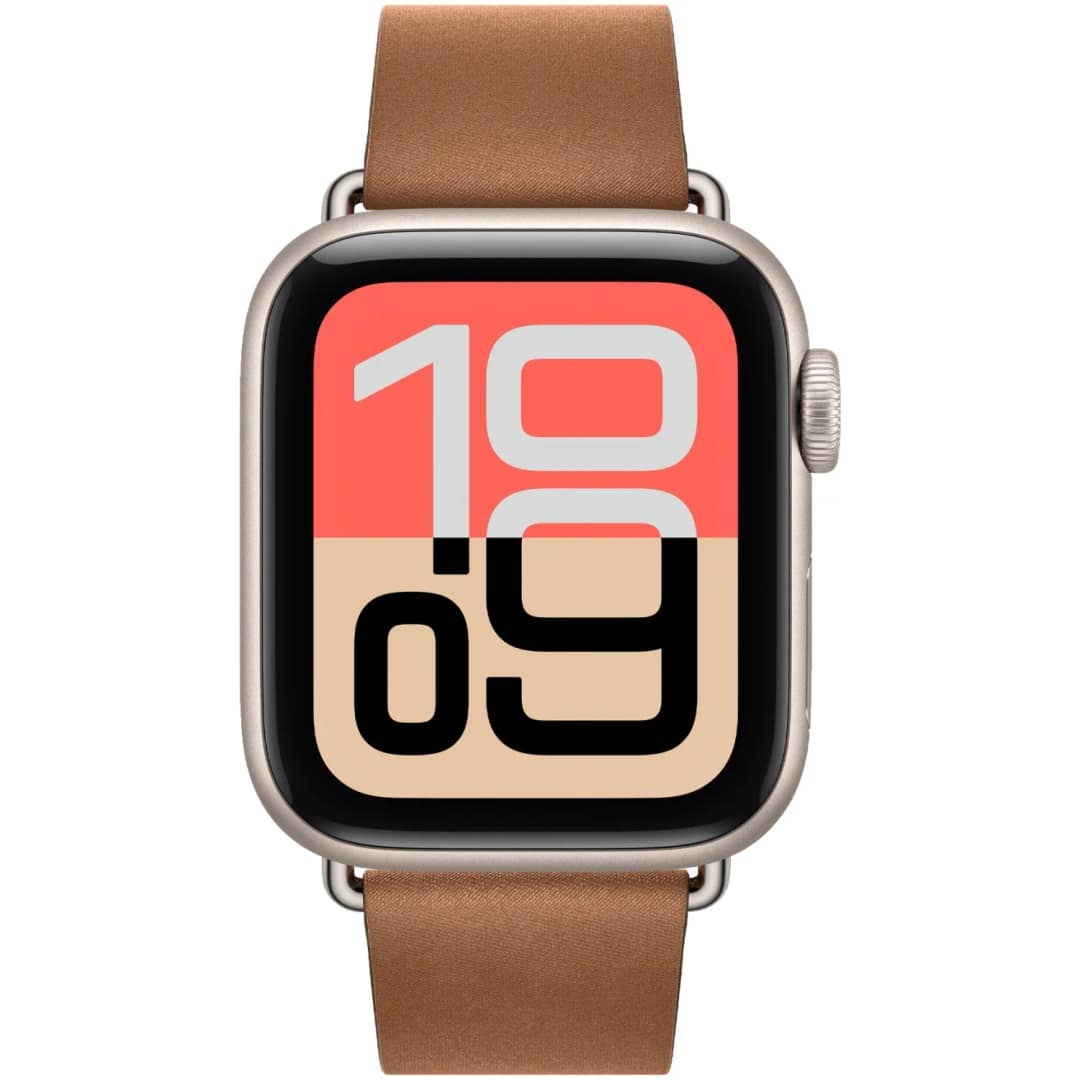 Смарт-часы Apple Watch SE 40mm Starlight Aluminum Case with Modern Buckle L, Caramel — фото 3