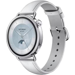 Смарт-часы Xiaomi Watch S4 41mm Leather Strap, White — фото 1