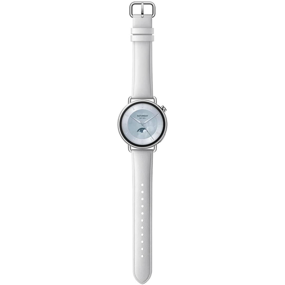 Смарт-часы Xiaomi Watch S4 41mm Leather Strap, White — фото 4