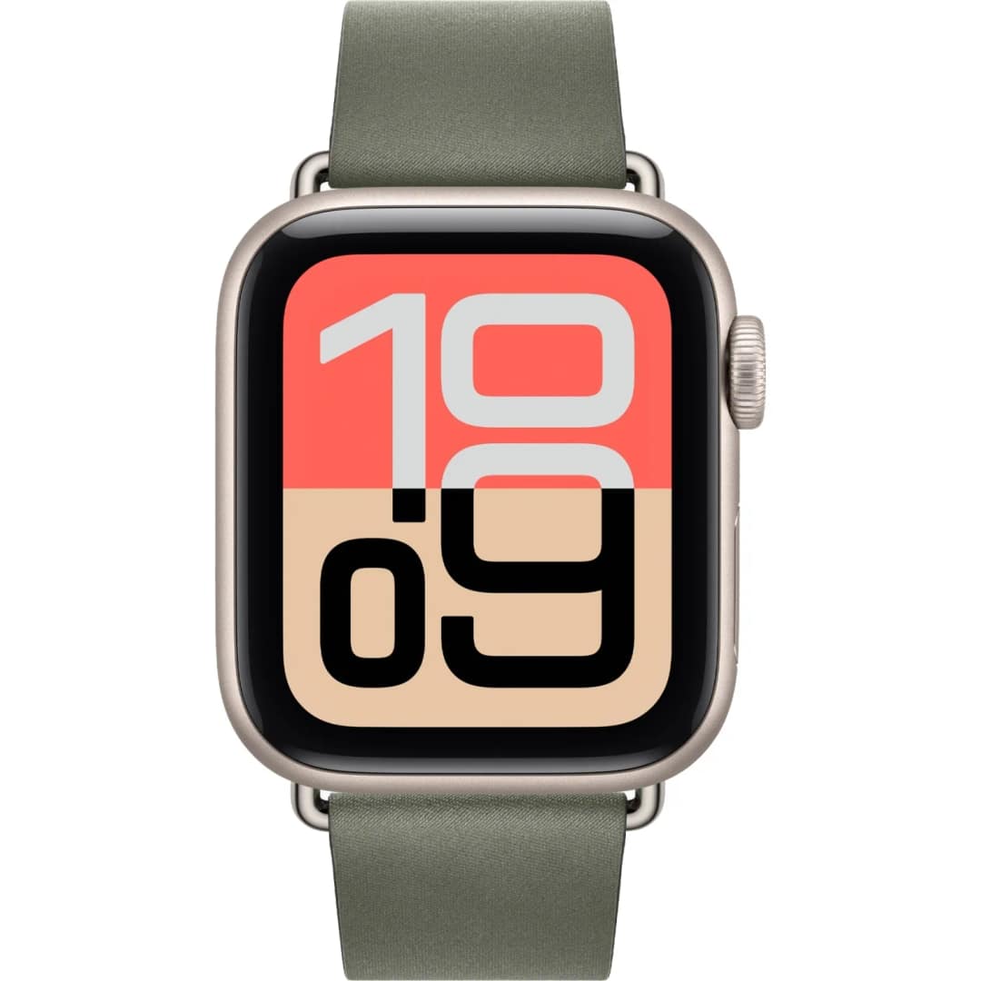 Смарт-часы Apple Watch SE 40mm Starlight Aluminum Case with Modern Buckle S, Sage Gray — фото 3