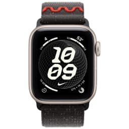 Смарт-часы Apple Watch SE 44mm Starlight Aluminum Case with Nike Sport Loop, Midnight Black — фото 3