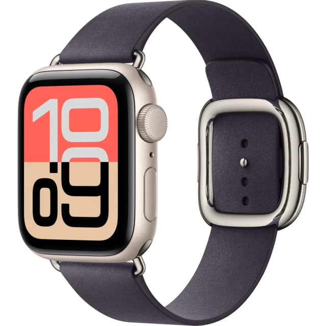 Смарт-часы Apple Watch SE 44mm Starlight Aluminum Case with Modern Buckle S, Midnight Purple