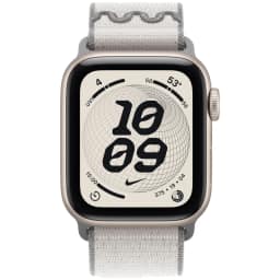 Смарт-часы Apple Watch SE 44mm Starlight Aluminum Case with Nike Sport Loop, Veiled Grey — фото 3