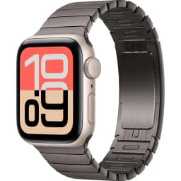 Смарт-часы Apple Watch SE 44mm Aluminum Case with Slate Link Bracelet, Starlight — фото 1