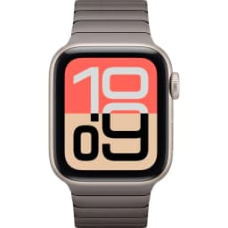 Смарт-часы Apple Watch SE 44mm Aluminum Case with Slate Link Bracelet, Starlight — фото 3