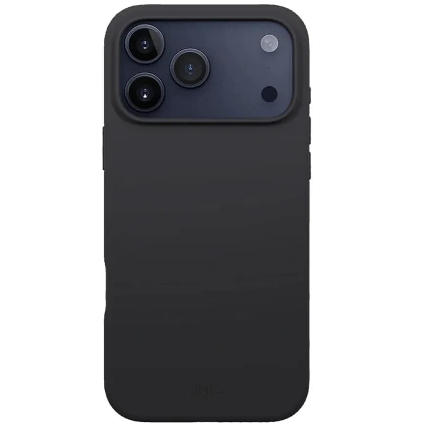 Чехол Uniq Lino Hybrid Silicone Case with MagClick для iPhone 17 Pro, Charcoal Gray — фото 2