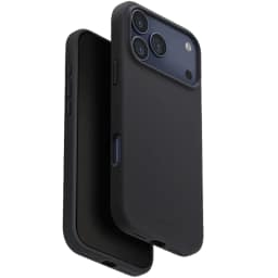 Чехол Uniq Lino Hybrid Silicone Case with MagClick для iPhone 17 Pro Max, Charcoal Gray — фото 1