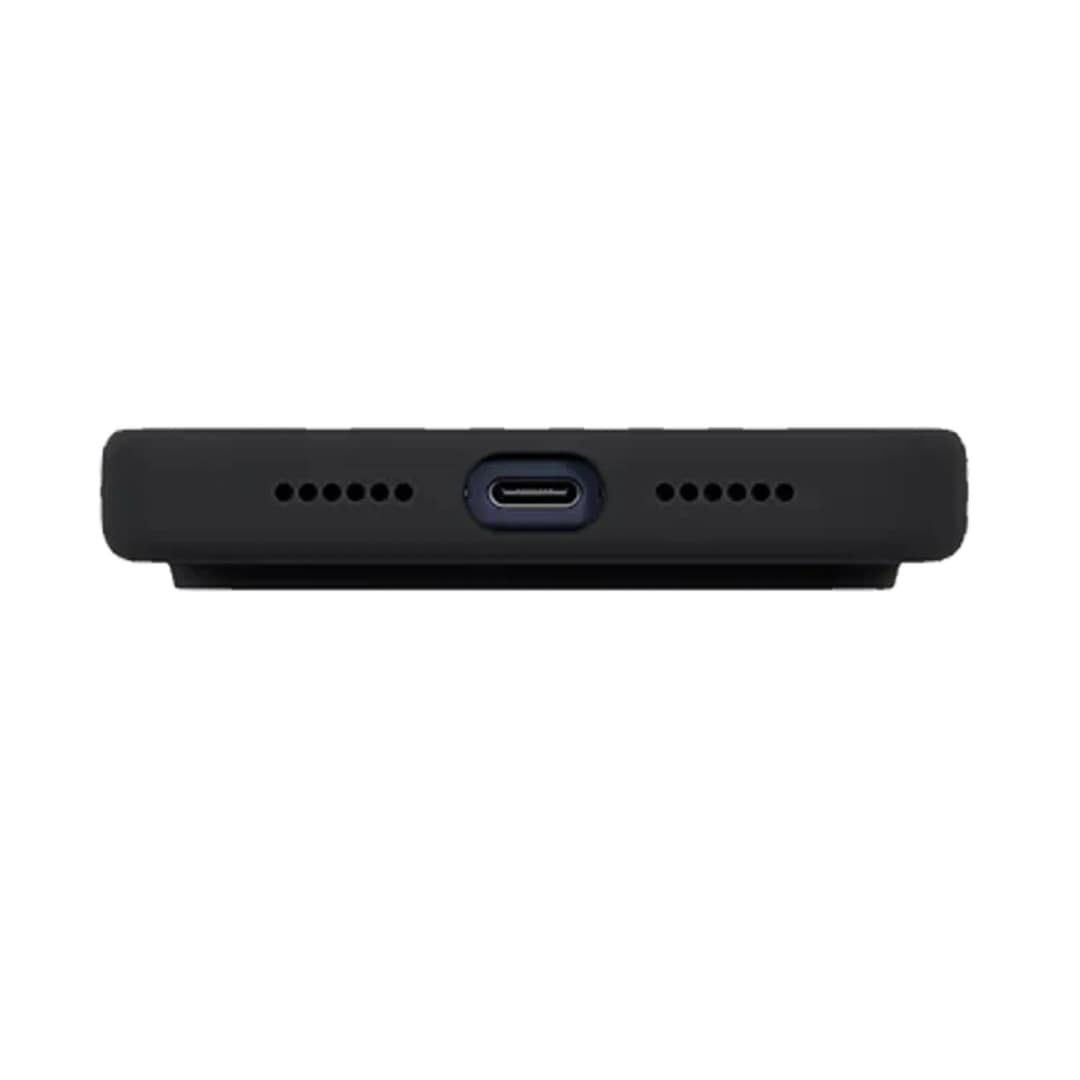 Чехол Uniq Lino Hybrid Silicone Case with MagClick для iPhone 17 Pro Max, Charcoal Gray — фото 2