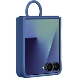 Чехол Samsung Silicone Ring Case для Galaxy Z Flip7, Blue — фото 1