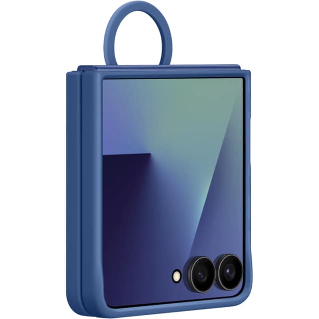 Чехол Samsung Silicone Ring Case для Galaxy Z Flip7, Blue