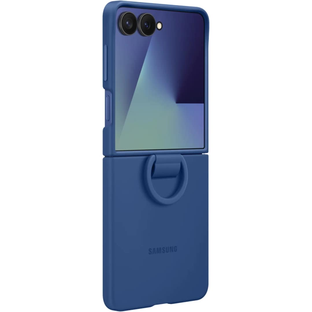 Чехол Samsung Silicone Ring Case для Galaxy Z Flip7, Blue — фото 2