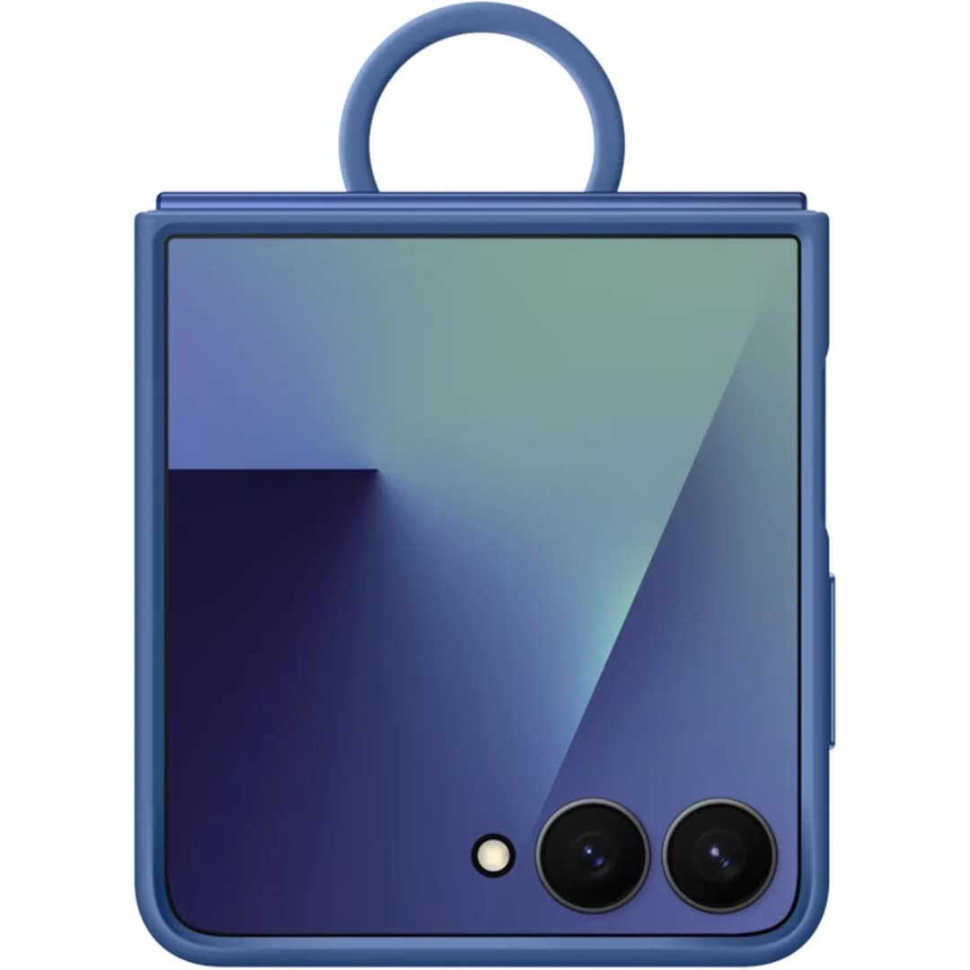 Чехол Samsung Silicone Ring Case для Galaxy Z Flip7, Blue — фото 5