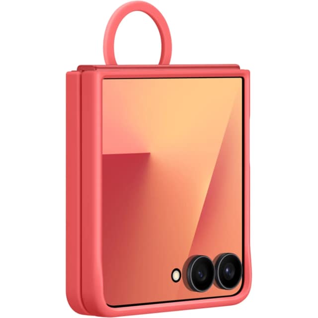 Чехол Samsung Silicone Ring Case для Galaxy Z Flip7, Red