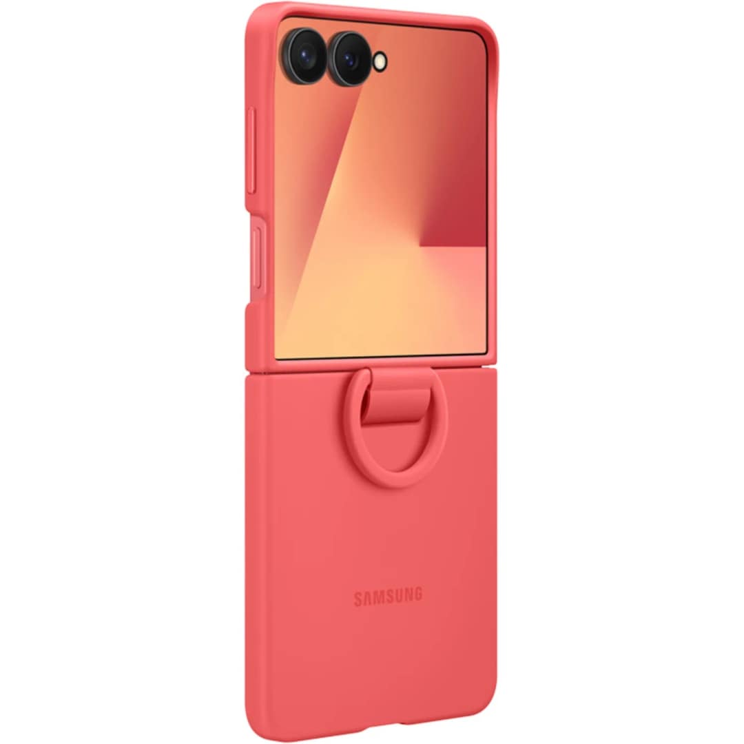 Чехол Samsung Silicone Ring Case для Galaxy Z Flip7, Red — фото 2