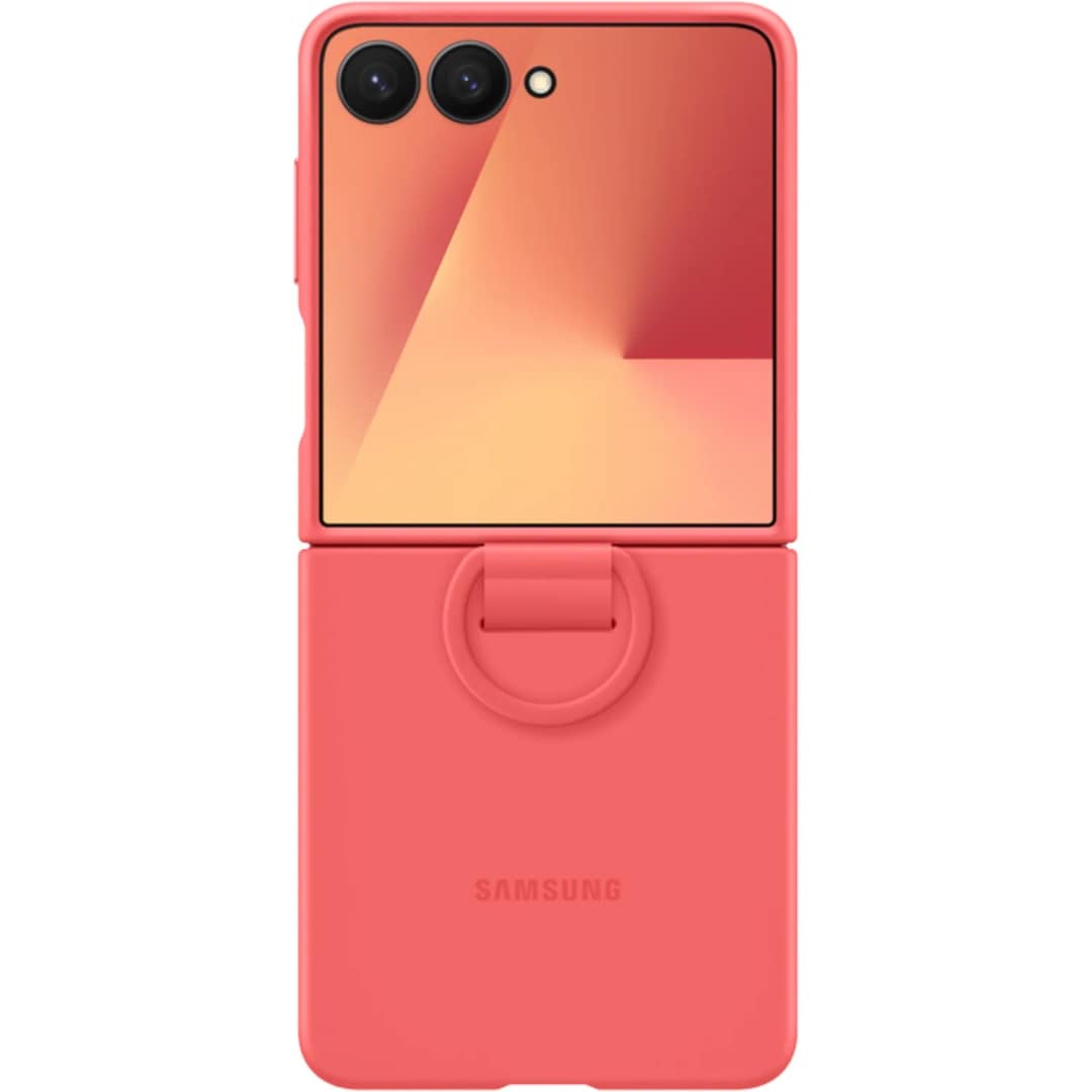 Чехол Samsung Silicone Ring Case для Galaxy Z Flip7, Red — фото 3