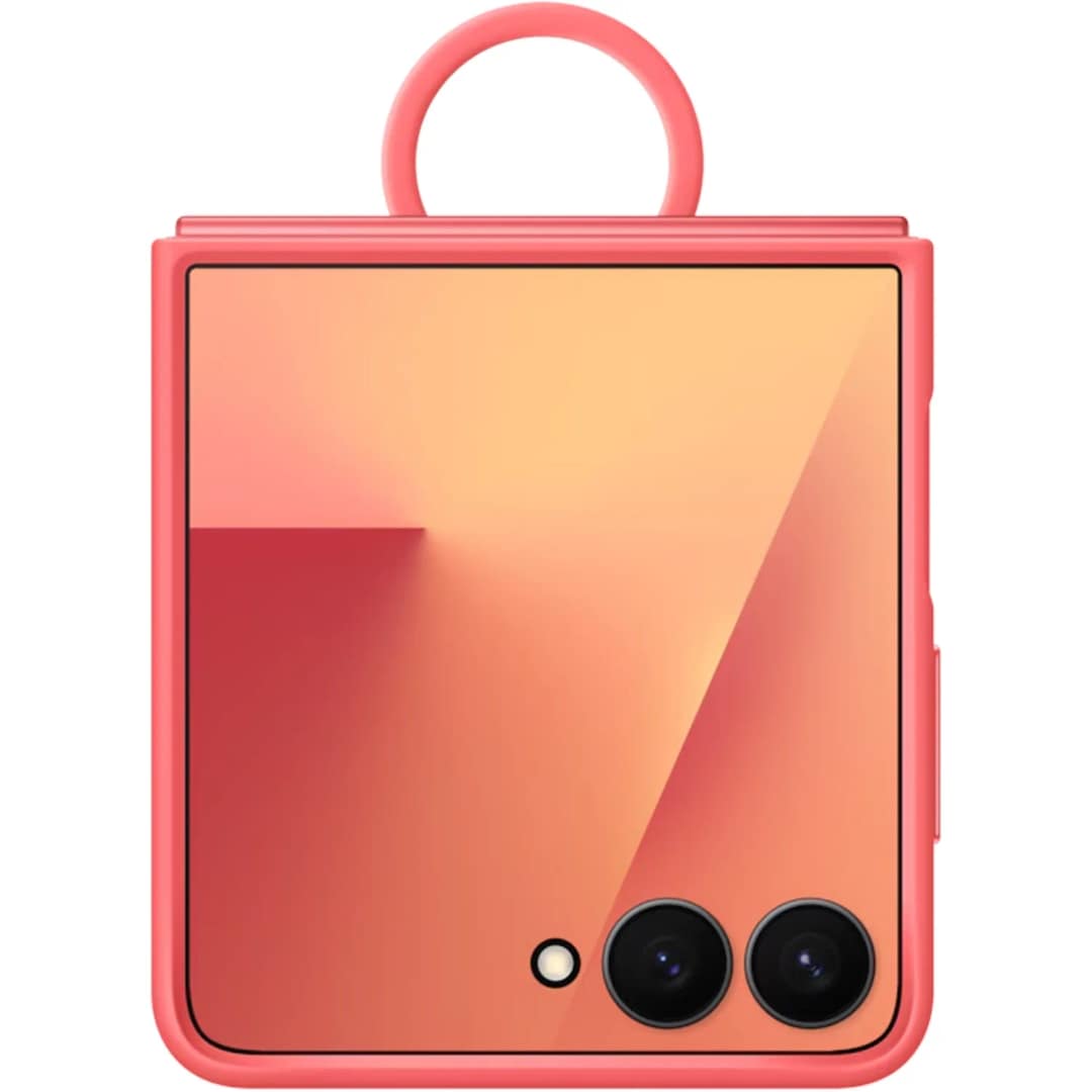 Чехол Samsung Silicone Ring Case для Galaxy Z Flip7, Red — фото 5