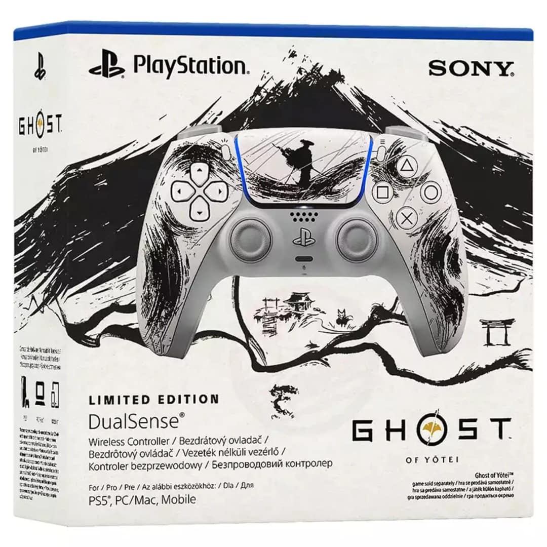 Джойстик беспроводной Sony DualSense для PS5, Ghost of Yotei Black Limited Edition — фото 3