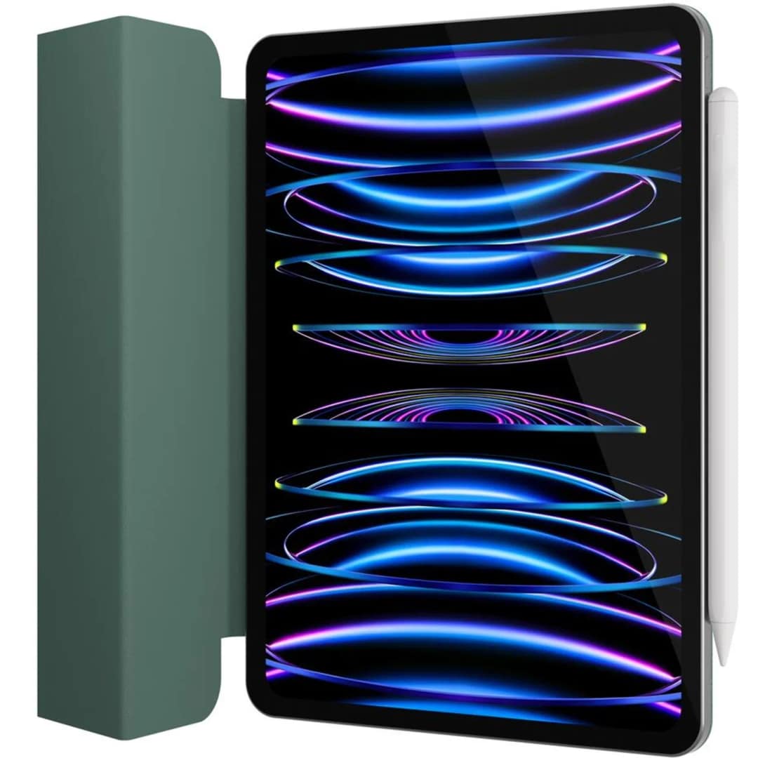 Чехол Gurdini Smart Magnet Series для iPad Pro 12.9, Dark Green — фото 4