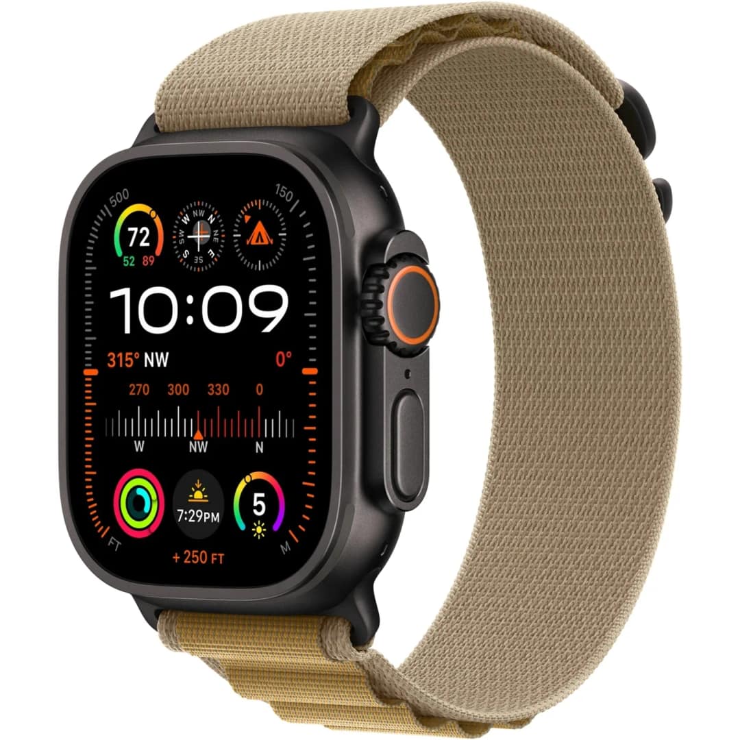 Ремешок Apple Watch Ultra 49mm Alpine Loop L Black Ti ium Finish, Tan — фото 2