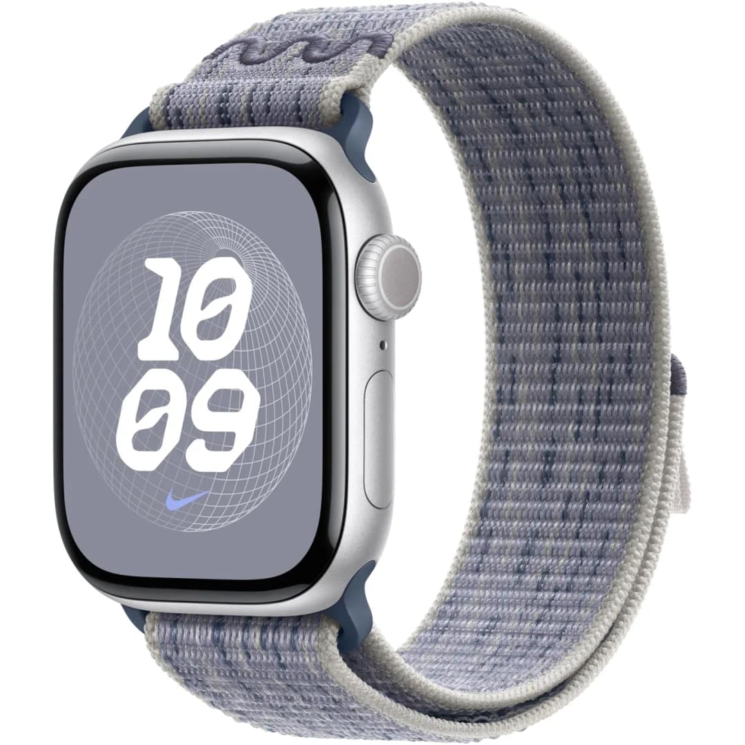 Ремешок Apple Watch 40mm Nike Sport Loop, Grey/Blue — фото 3