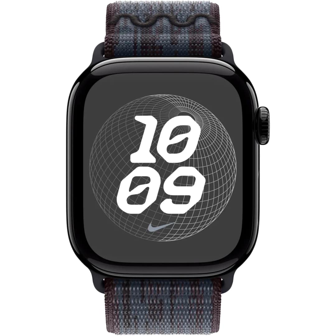 Ремешок Apple Watch 40mm Nike Sport Loop, Black/Blue — фото 3