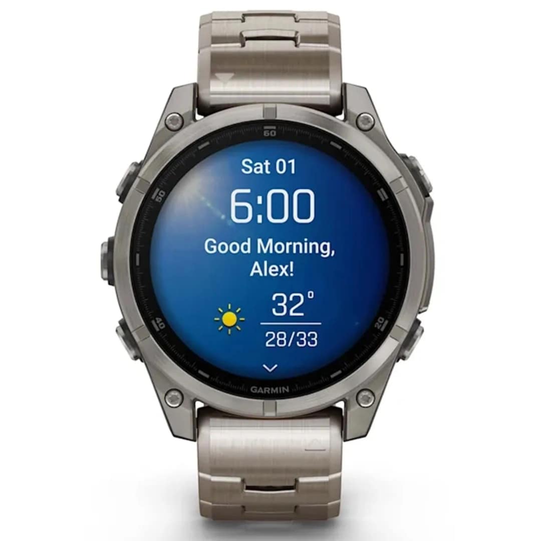 Смарт-часы Garmin Fenix 8 47mm Amoled Sapphire Titanium Graphite with Titanium Band with Graphite Silicone Band — фото 6