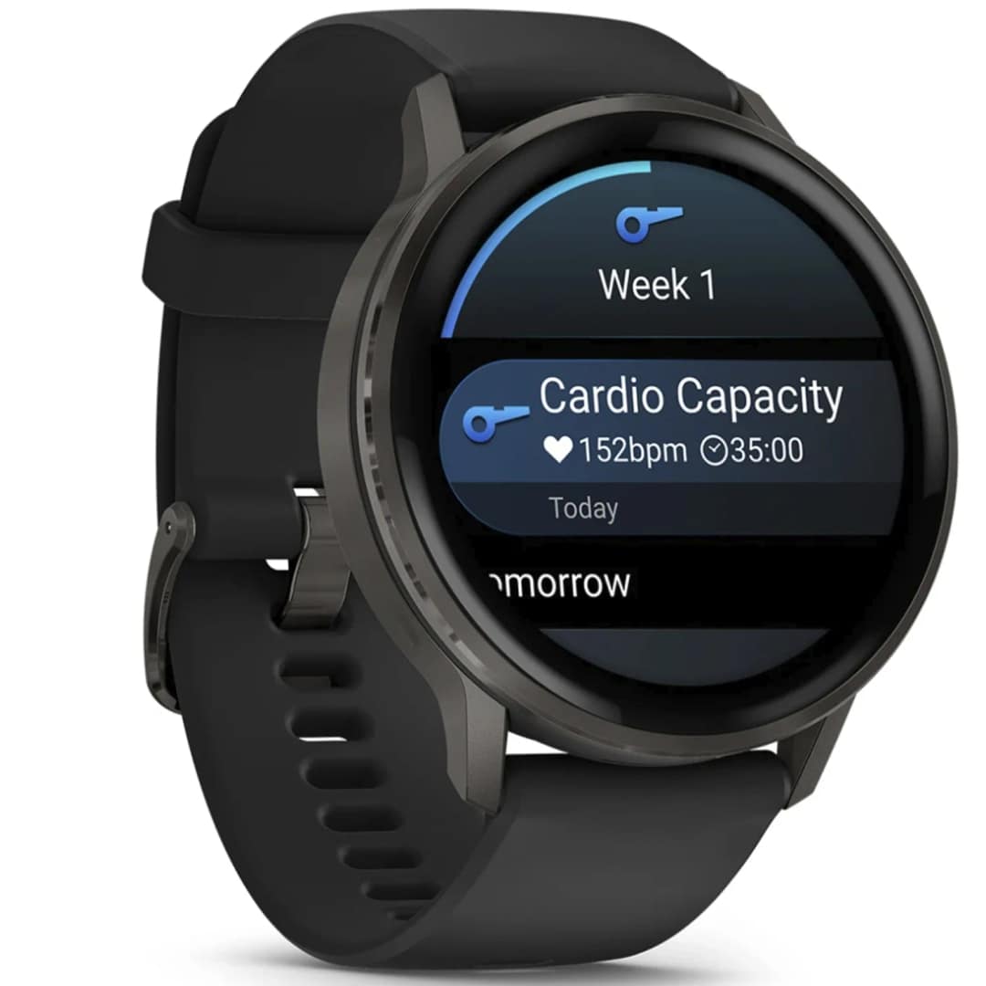 Смарт-часы Garmin Venu 4 45mm Slate Bezel With Silicone Band, Black — фото 2