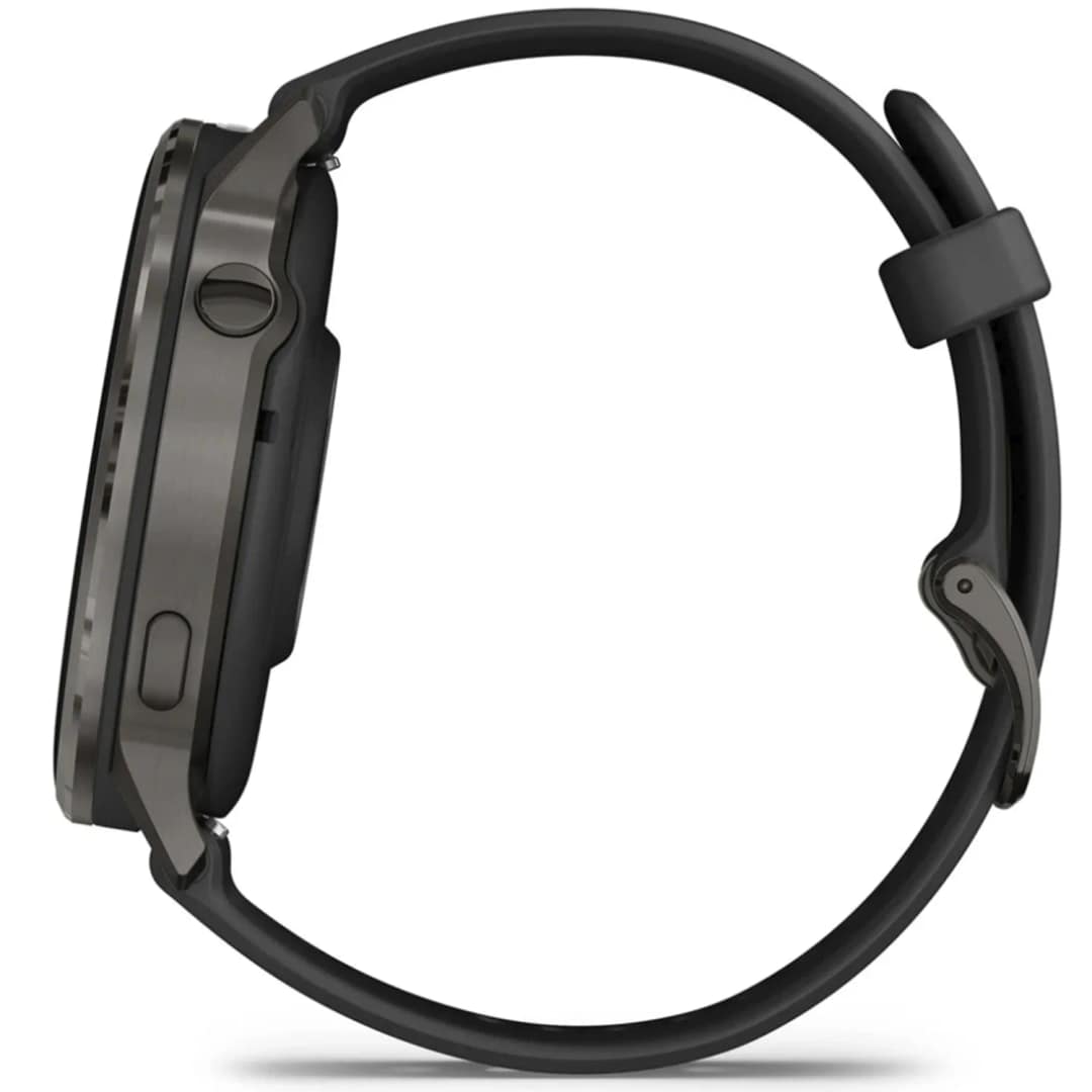 Смарт-часы Garmin Venu 4 45mm Slate Bezel With Silicone Band, Black — фото 3