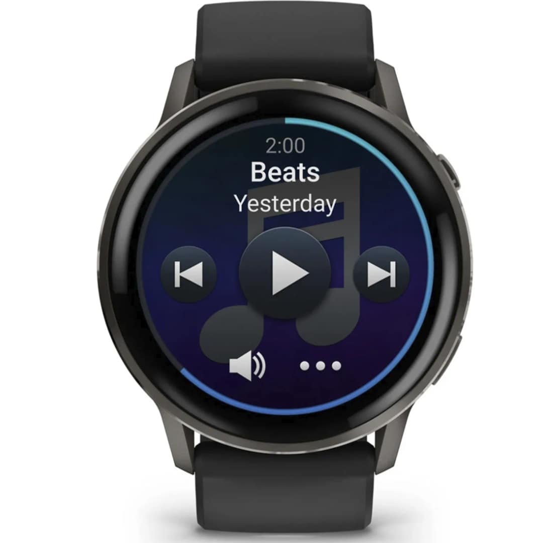 Смарт-часы Garmin Venu 4 45mm Slate Bezel With Silicone Band, Black — фото 7