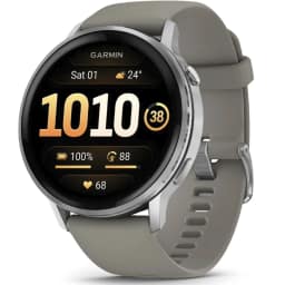 Смарт-часы Garmin Venu 4 45mm Silver Bezel With Silicone Band, Silver Gray — фото 1